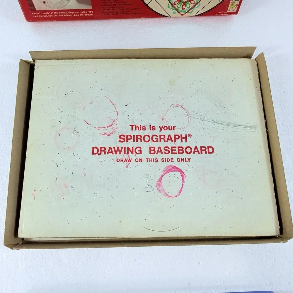 Vintage Kenner's New Spirograph No. 401 Geometric Drawing Game Toy NEAR COMPLETE
